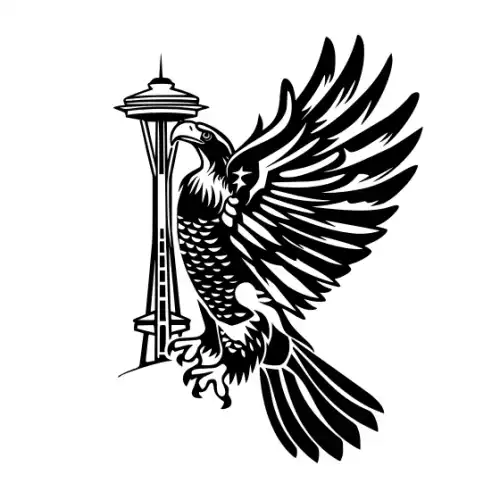 American Eagle Silhouette SVG Design | SVG Files for Cricut & Print