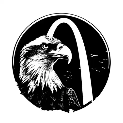 American Eagle Silhouette SVG Design | SVG Files for Cricut & Print