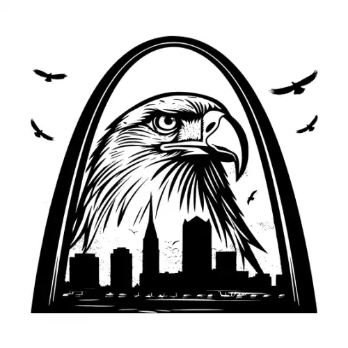 American Eagle Silhouette SVG Design | SVG Files for Cricut & Print