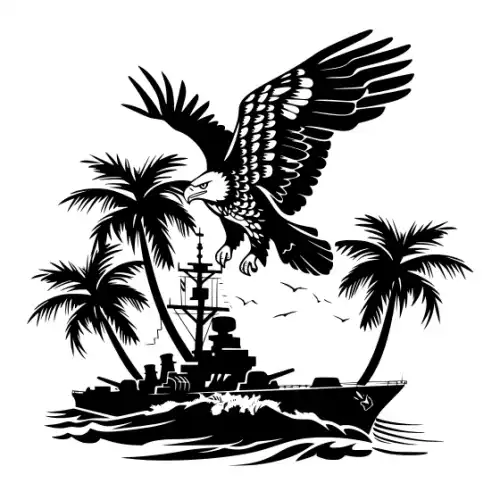 American Eagle Silhouette SVG Design | SVG Files for Cricut & Print