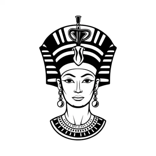 Ancient Egypt Queen Silhouette SVG Design | SVG Files for Cricut & Print