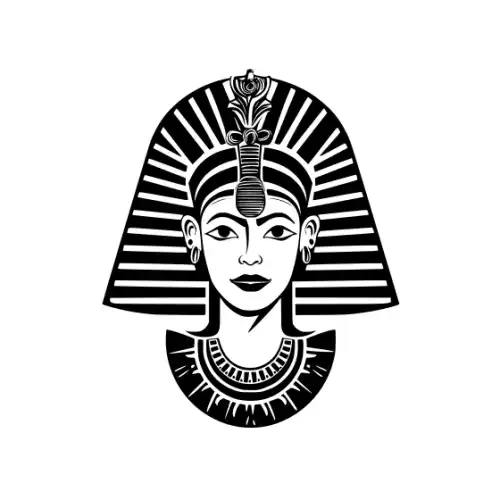 Ancient Egypt Queen Silhouette SVG Design | SVG Files for Cricut & Print