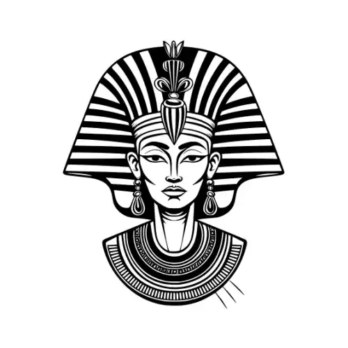 Ancient Egypt Queen Silhouette SVG Design | SVG Files for Cricut & Print