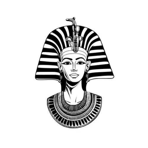 Ancient Egypt Queen Silhouette SVG Design | SVG Files for Cricut & Print