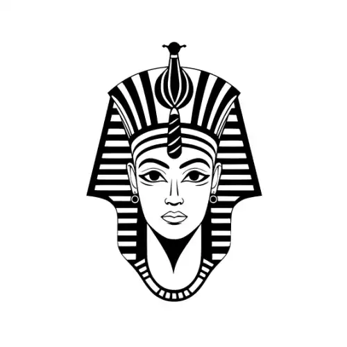 Ancient Egypt Queen Silhouette SVG Design | SVG Files for Cricut & Print