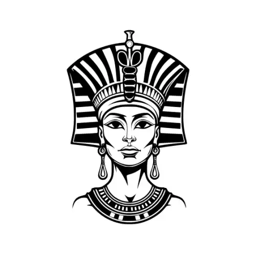 Ancient Egypt Queen Silhouette SVG Design | SVG Files for Cricut & Print