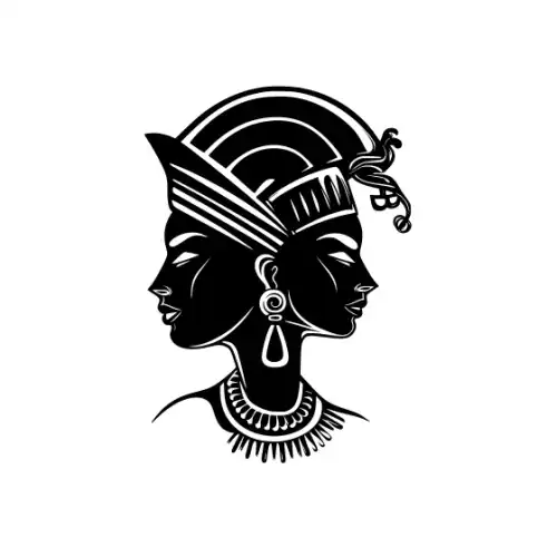 Ancient Egypt Queen Silhouette SVG Design | SVG Files for Cricut & Print