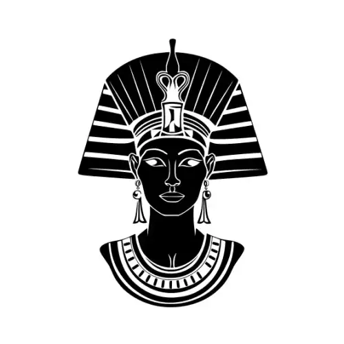 Ancient Egypt Queen Silhouette SVG Design | SVG Files for Cricut & Print