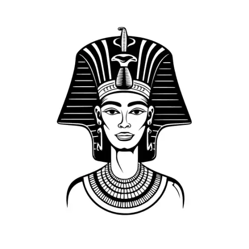 Ancient Egypt Queen Silhouette SVG Design | SVG Files for Cricut & Print