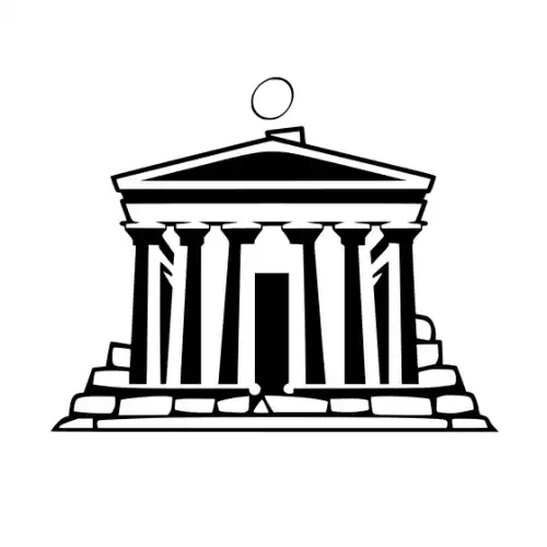 Ancient Ruins Silhouette SVG Design | SVG Files for Cricut & Print