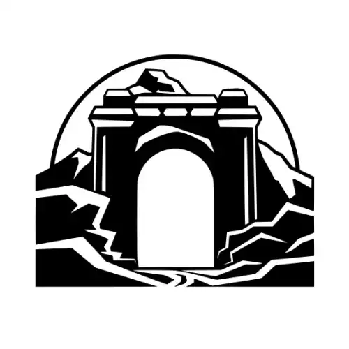 Ancient Ruins Silhouette SVG Design | SVG Files for Cricut & Print