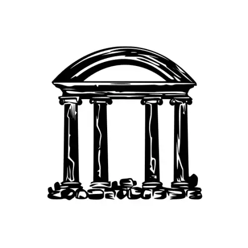 Ancient Ruins Silhouette SVG Design | SVG Files for Cricut & Print