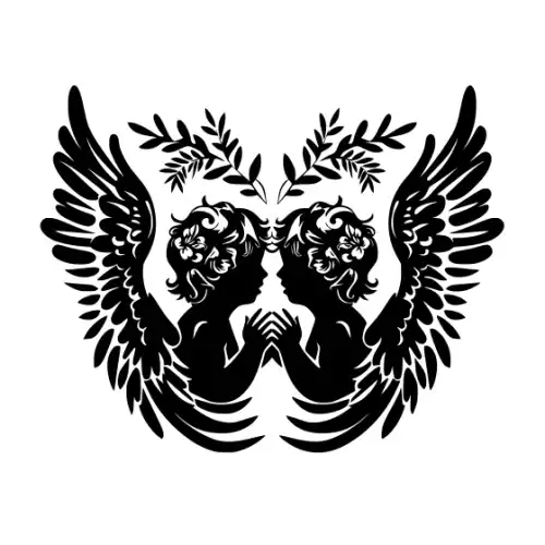 Angel Silhouette SVG Design | SVG Files for Cricut & Print