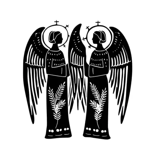 Angel Silhouette SVG Design | SVG Files for Cricut & Print