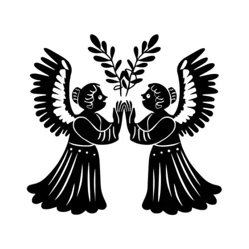 Angel Silhouette SVG Design | SVG Files for Cricut & Print