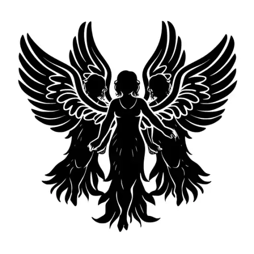 Angel Silhouette SVG Design | SVG Files for Cricut & Print