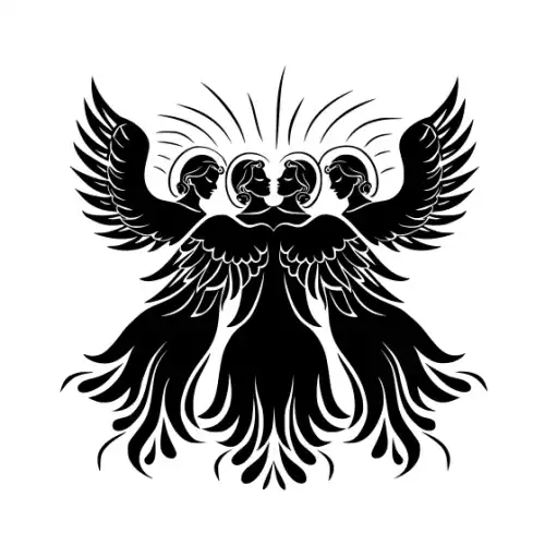 Angel Silhouette SVG Design | SVG Files for Cricut & Print