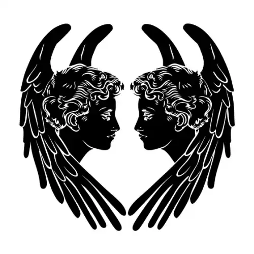 Angel Silhouette SVG Design | SVG Files for Cricut & Print