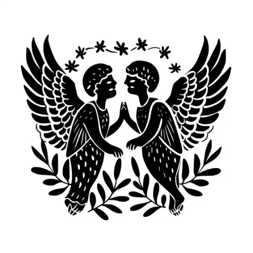 Angel Silhouette SVG Design | SVG Files for Cricut & Print