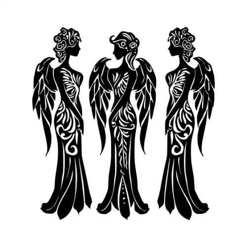 Angel Silhouette SVG Design | SVG Files for Cricut & Print