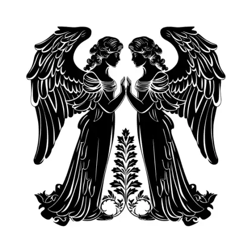 Angel Silhouette SVG Design | SVG Files for Cricut & Print