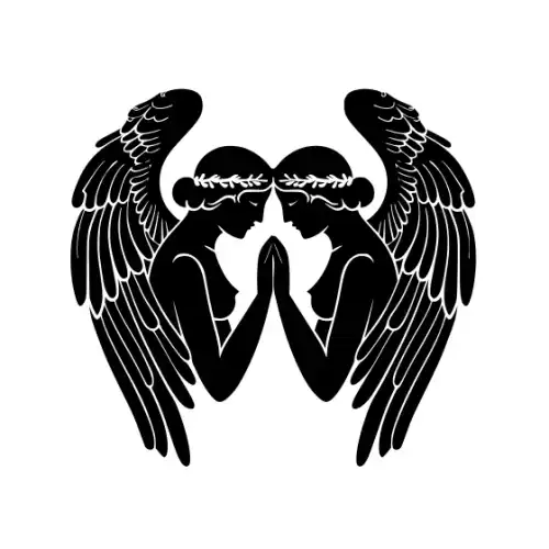Angel Silhouette SVG Design | SVG Files for Cricut & Print