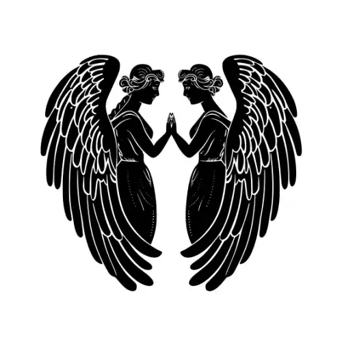 Angel Silhouette SVG Design | SVG Files for Cricut & Print