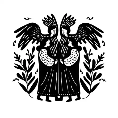 Angel Silhouette SVG Design | SVG Files for Cricut & Print