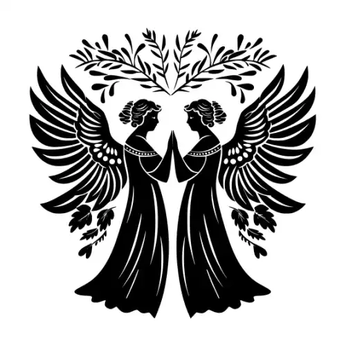 Angel Silhouette SVG Design | SVG Files for Cricut & Print