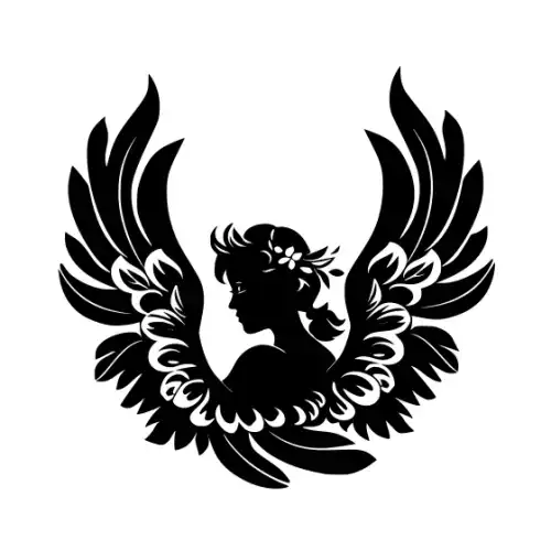 Angel Silhouette SVG Design | SVG Files for Cricut & Print
