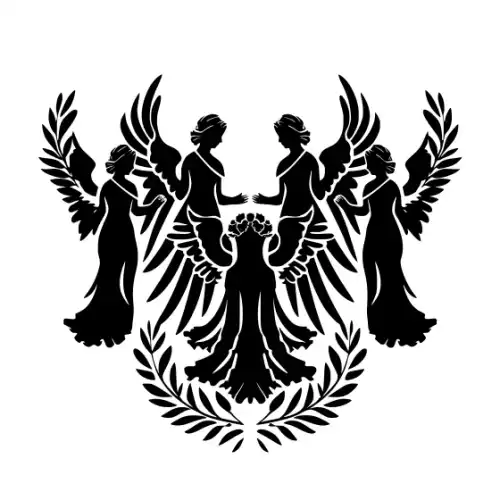 Angel Silhouette SVG Design | SVG Files for Cricut & Print