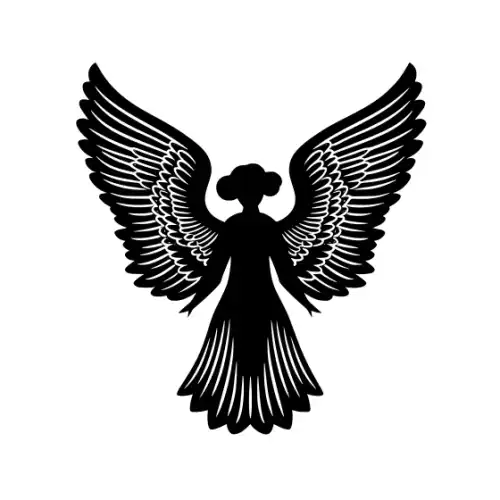 Angel Silhouette SVG Design | SVG Files for Cricut & Print