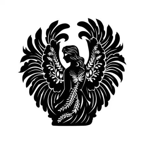 Angel Silhouette SVG Design | SVG Files for Cricut & Print