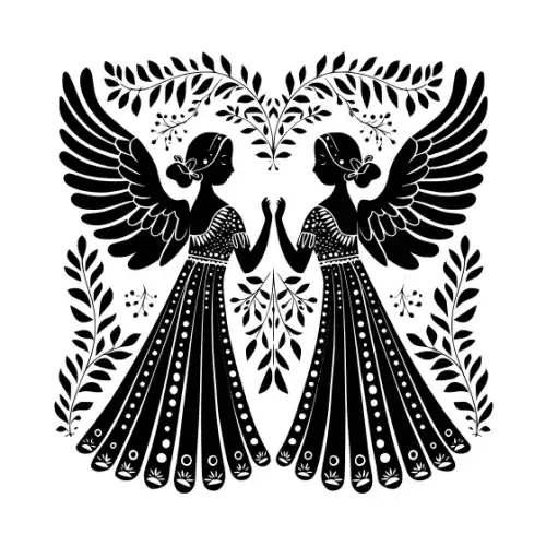 Angel Silhouette SVG Design | SVG Files for Cricut & Print