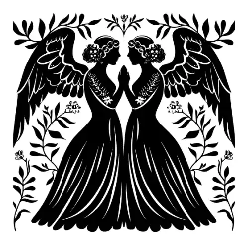 Angel Silhouette SVG Design | SVG Files for Cricut & Print