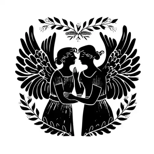 Angel Silhouette SVG Design | SVG Files for Cricut & Print