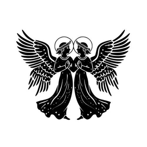 Angel Silhouette SVG Design | SVG Files for Cricut & Print