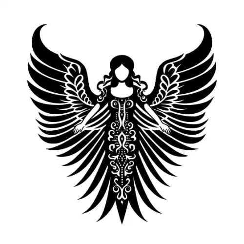 Angel Silhouette SVG Design | SVG Files for Cricut & Print