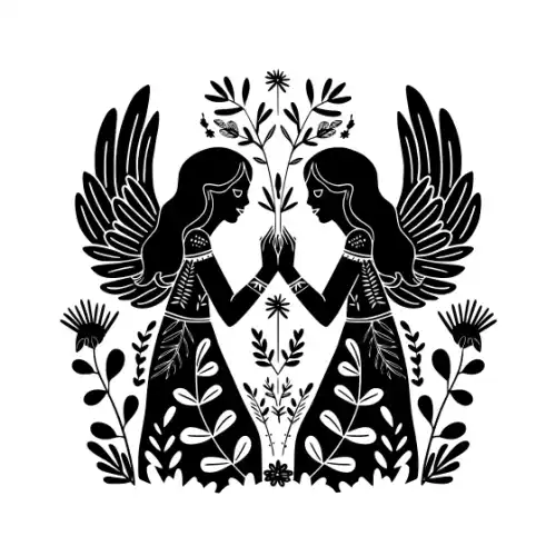 Angel Silhouette SVG Design | SVG Files for Cricut & Print