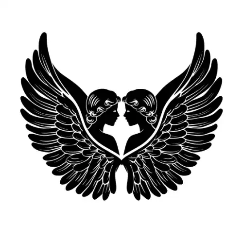 Angel Silhouette SVG Design | SVG Files for Cricut & Print