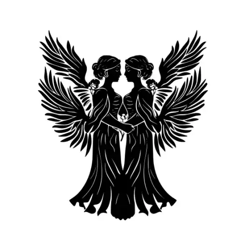 Angel Silhouette SVG Design | SVG Files for Cricut & Print