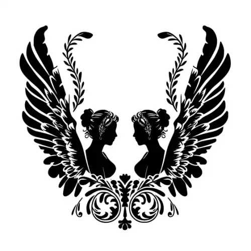 Angel Silhouette SVG Design | SVG Files for Cricut & Print