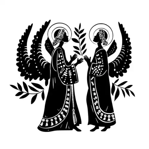 Angel Silhouette SVG Design | SVG Files for Cricut & Print