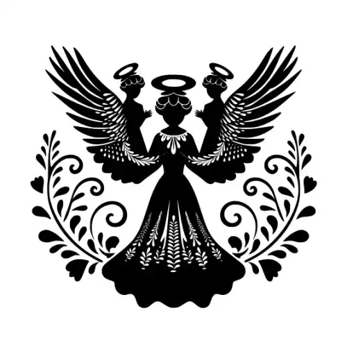 Angel Silhouette SVG Design | SVG Files for Cricut & Print