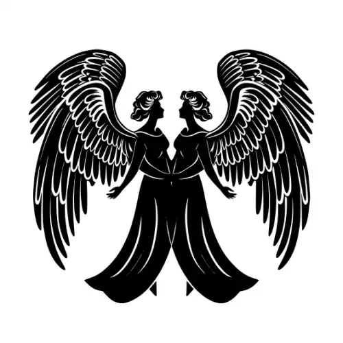 Angel Silhouette SVG Design | SVG Files for Cricut & Print