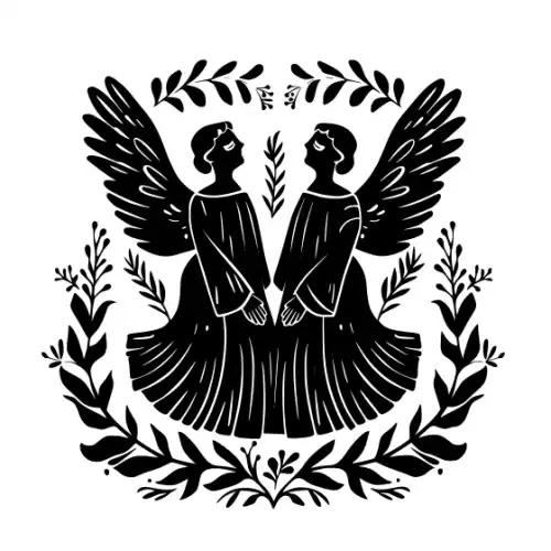 Angel Silhouette SVG Design | SVG Files for Cricut & Print