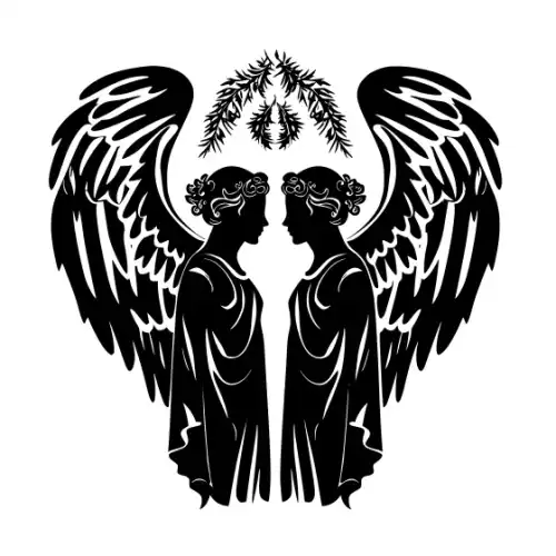 Angel Silhouette SVG Design | SVG Files for Cricut & Print