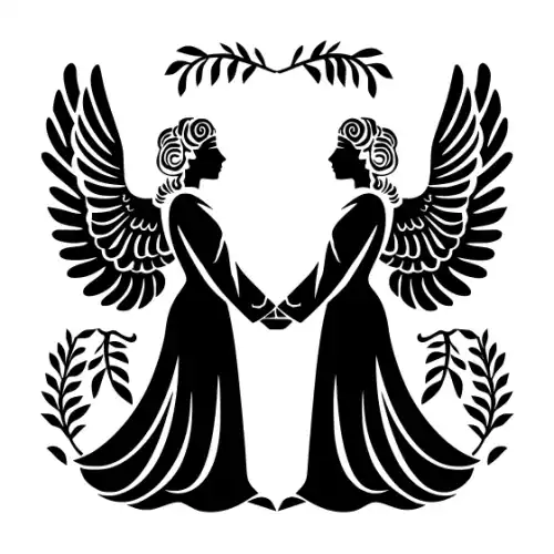 Angel Silhouette SVG Design | SVG Files for Cricut & Print