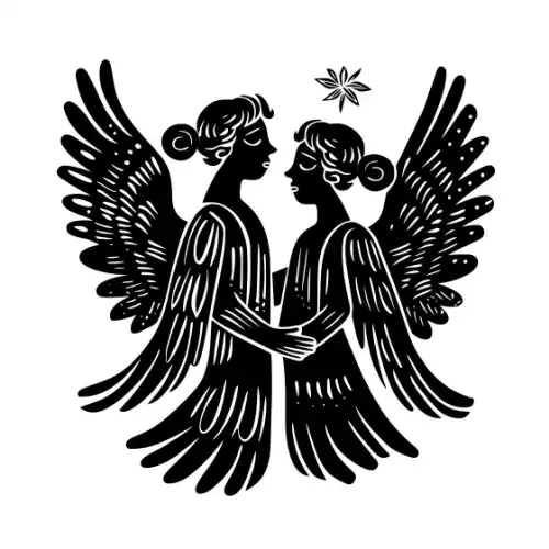 Angel Silhouette SVG Design | SVG Files for Cricut & Print