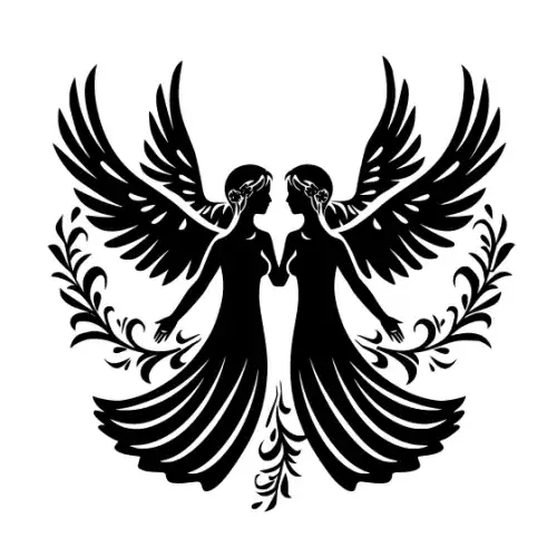 Angel Silhouette SVG Design | SVG Files for Cricut & Print